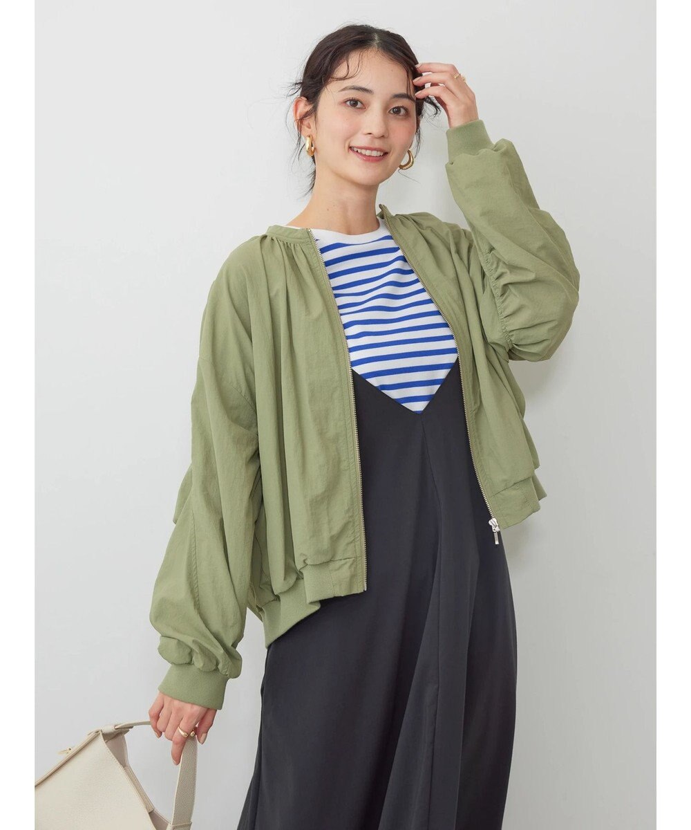 AMERICAN HOLIC 撥水加工ギャザーブルゾン 