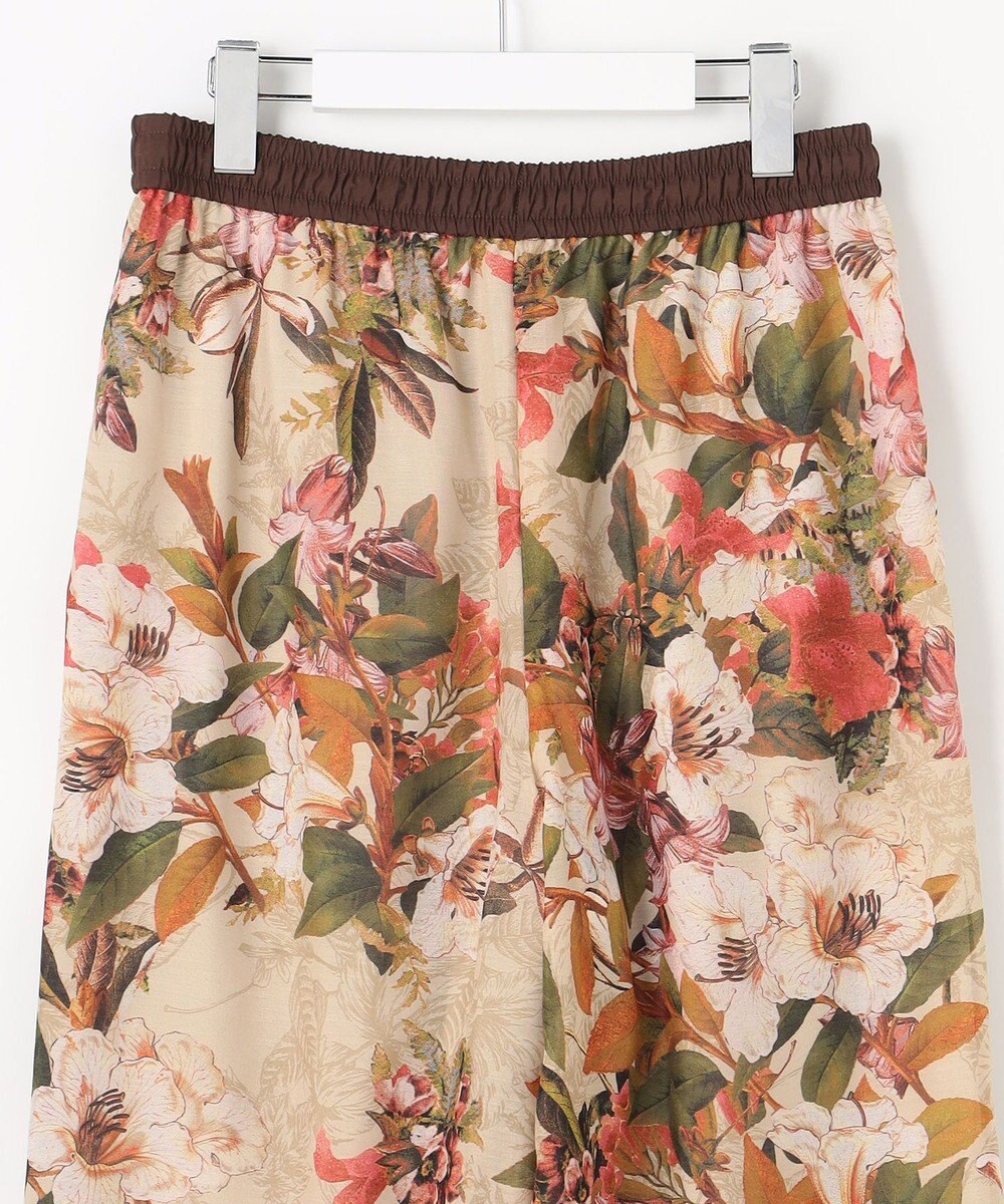 自由区 ボタニカルプリントドロスト パンツ 