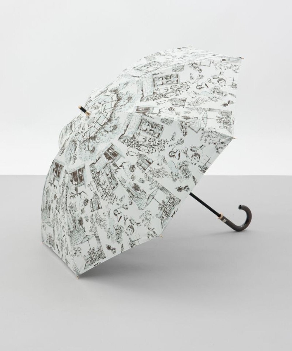 AURORA 【 Beaurance （ビューランス）】サマーシールド プリント夢が棲む場所　晴雨兼用傘（長傘） 