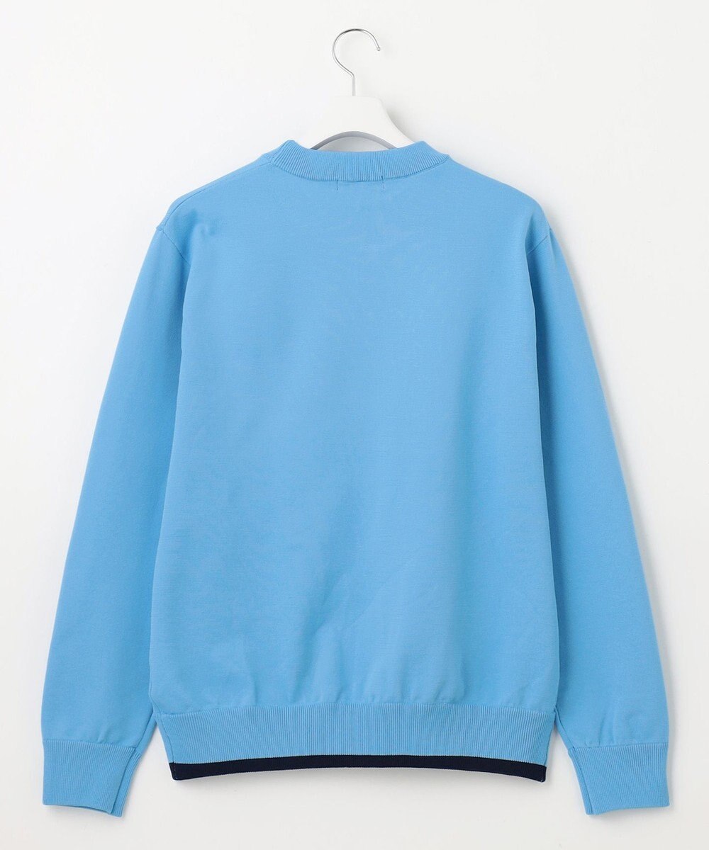 23区GOLF 【MEN】【ウォッシャブル】ロゴインターシャ ポリエステルニット 