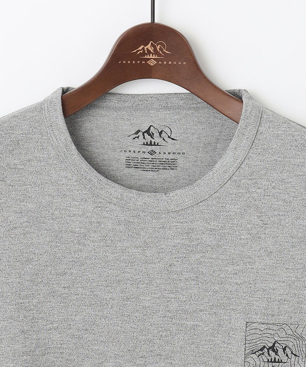 JOSEPH ABBOUD MOUNTAIN 【吸水速乾/消臭性】デオドライ天竺 ロングスリーブ Tシャツ 