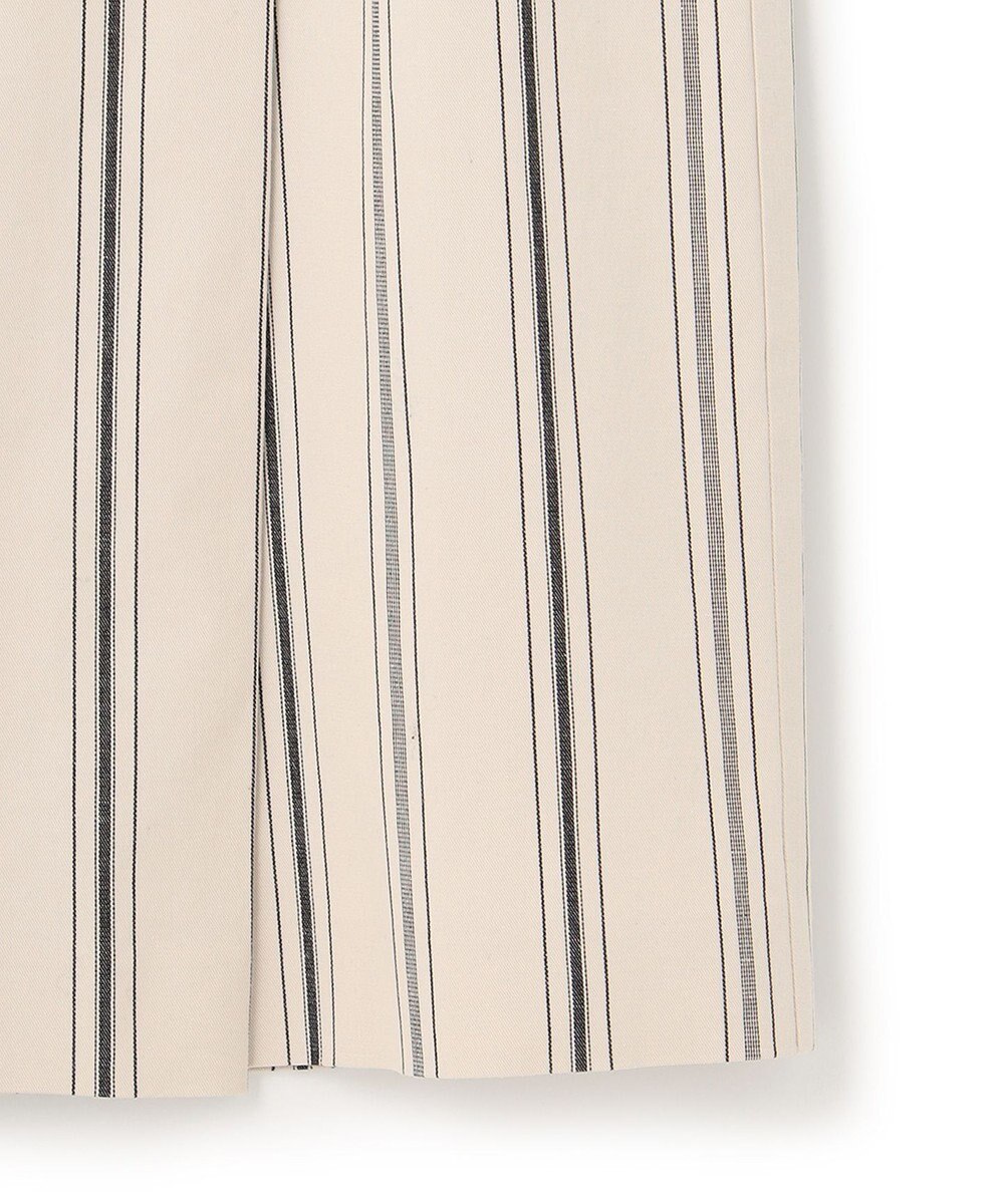 23区 S 【洗える】コットンリネンストライプ Iライン スカート 