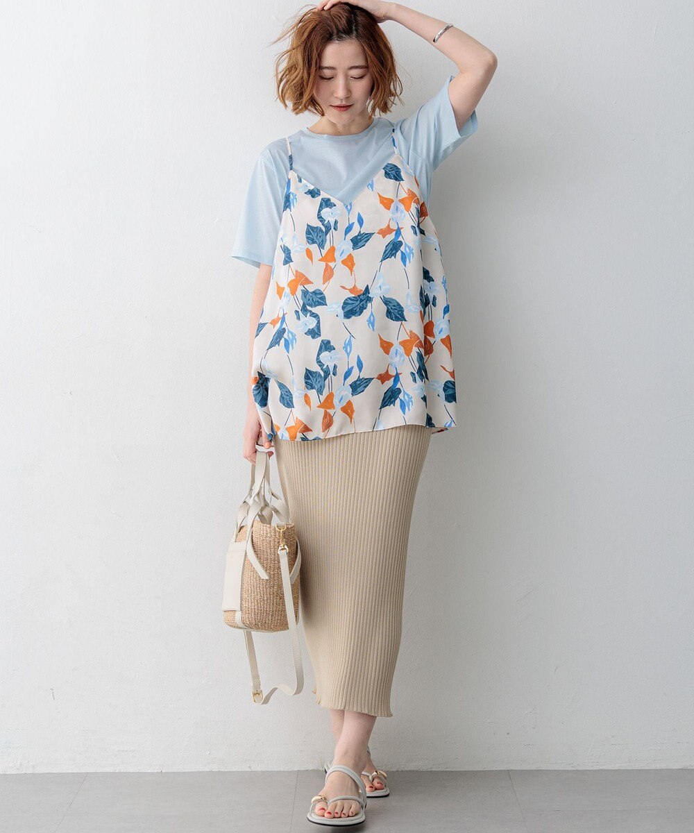 23区 【SLOW/一部店舗限定】ホールガーメント リブニット スカート 