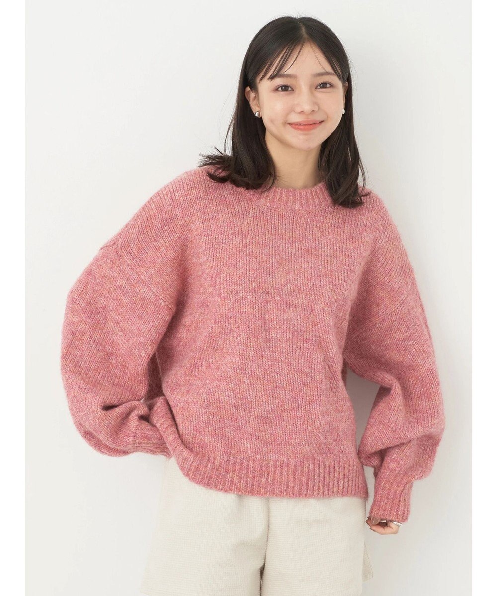 earth music&ecology ファンシーヤーンメランジプルオーバー 