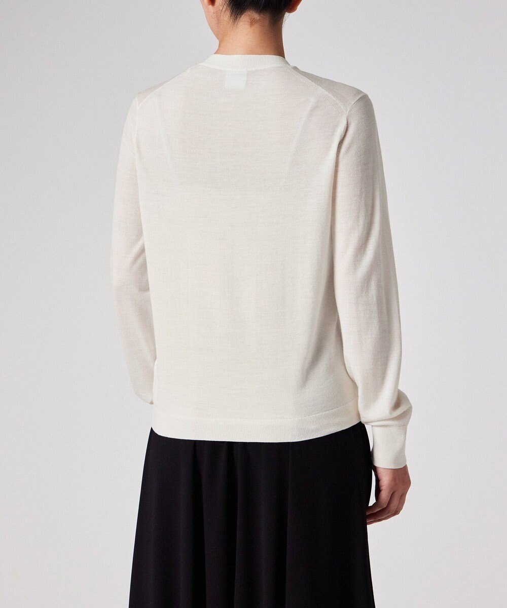 Paul Smith ドレープウール ストライプ ヘンリーネック ニット 