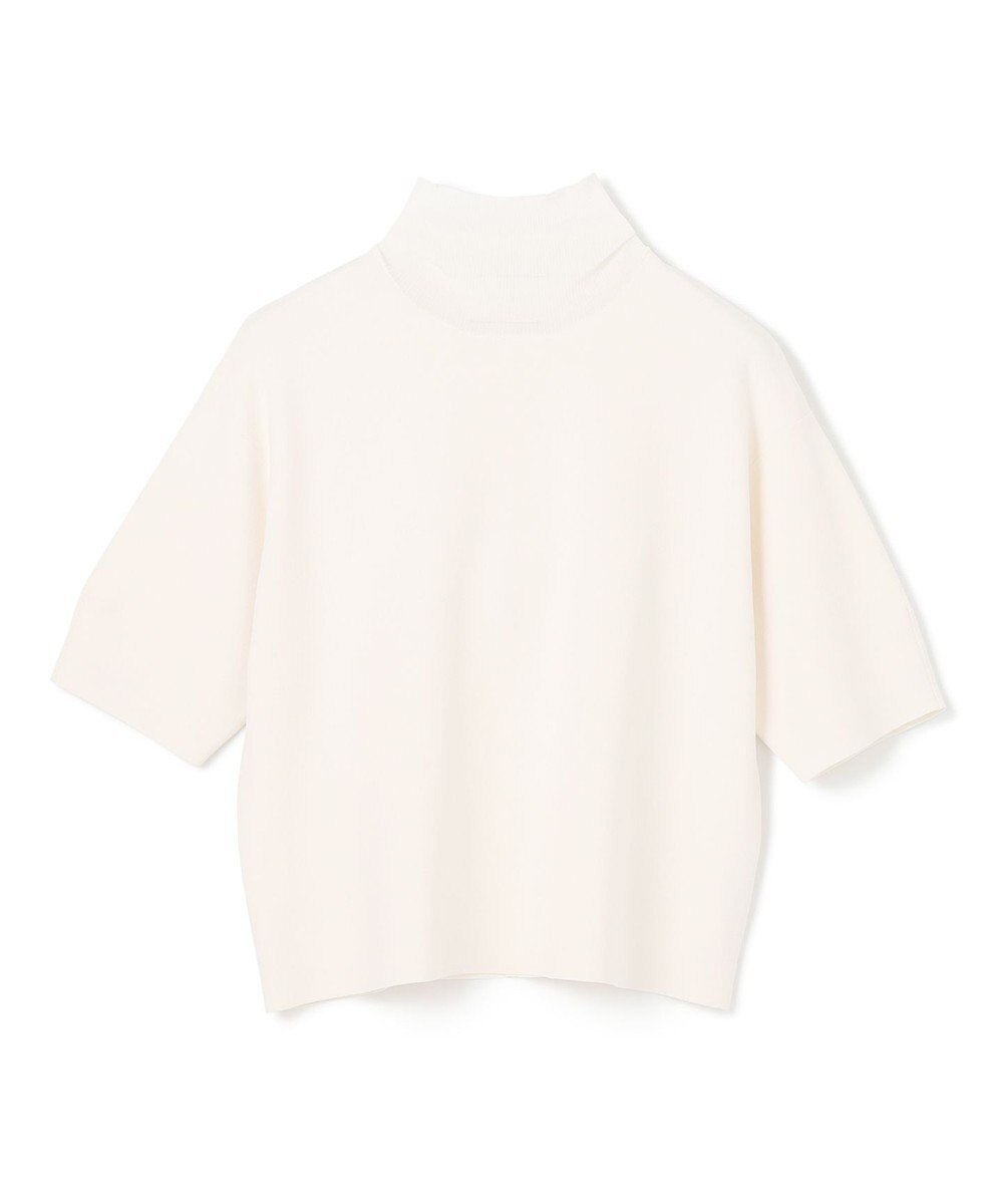 BEIGE， 【洗える】LAURA / 半袖タートルニットトップス 