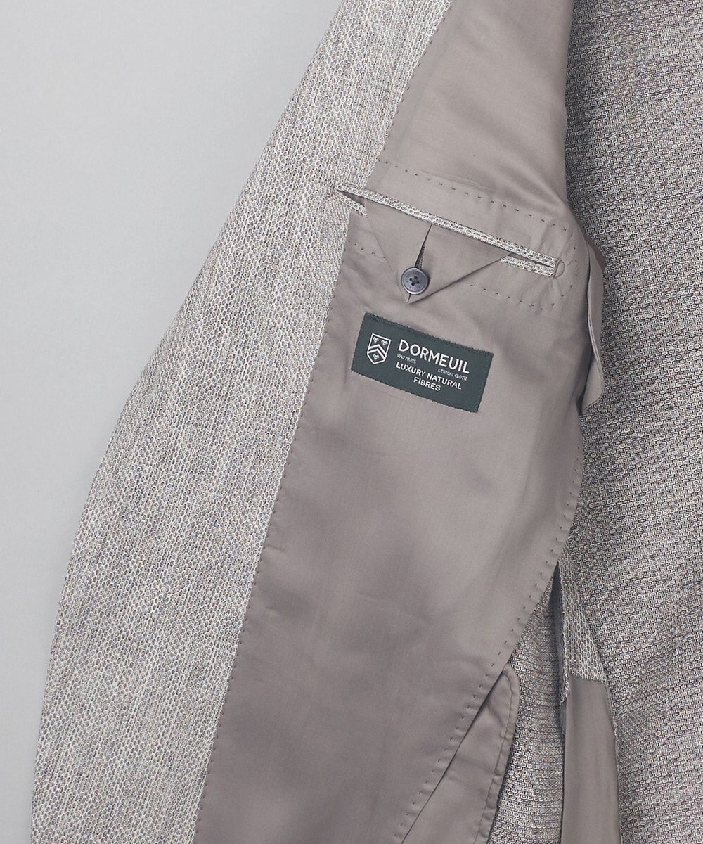 GOTAIRIKU 【DORMEUIL】ドーメル HEXAGON リネン ジャケット_ライトグレー 