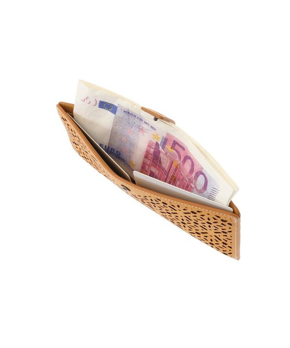 genten ダイヤカットワーク　マチなし長財布 