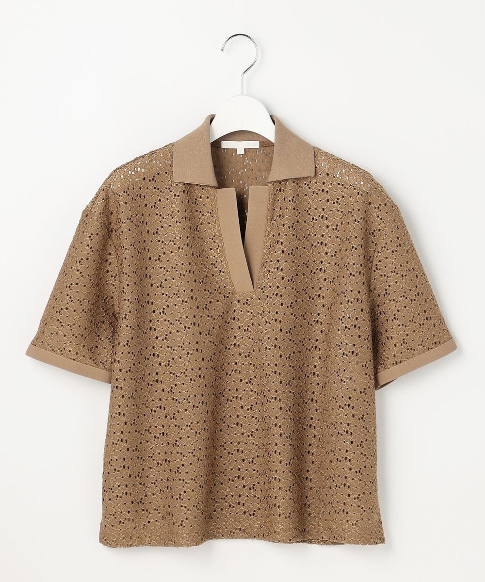 自由区 ラッセルレースジャージー トップス 