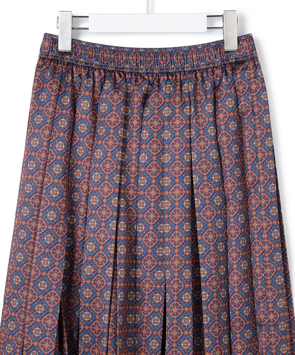 J.PRESS YORK STREET 【WOMEN】オリジナルプリント プリーツスカート 