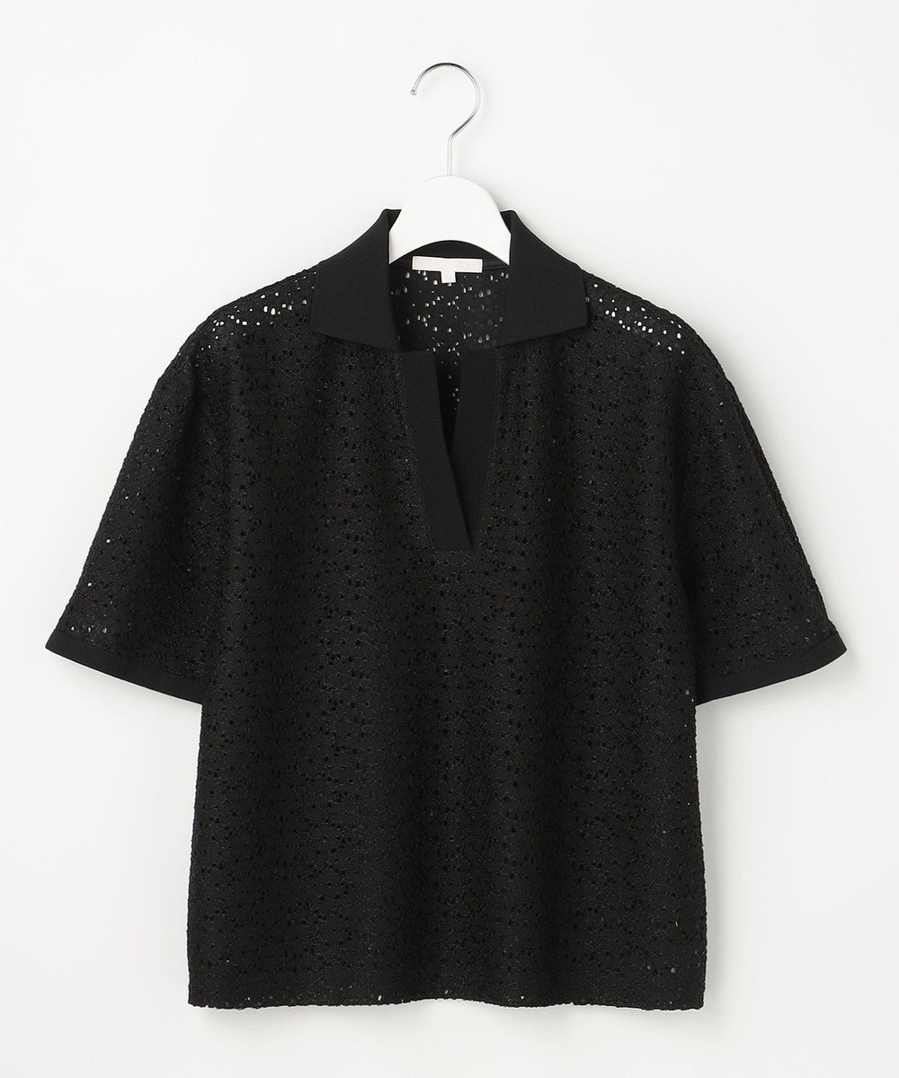 自由区 ラッセルレースジャージー トップス 