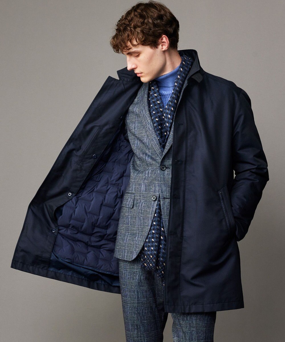 JOSEPH ABBOUD 【キングサイズ・2WAY/撥水/ダウンライナー】インターレースカルゼ コート 