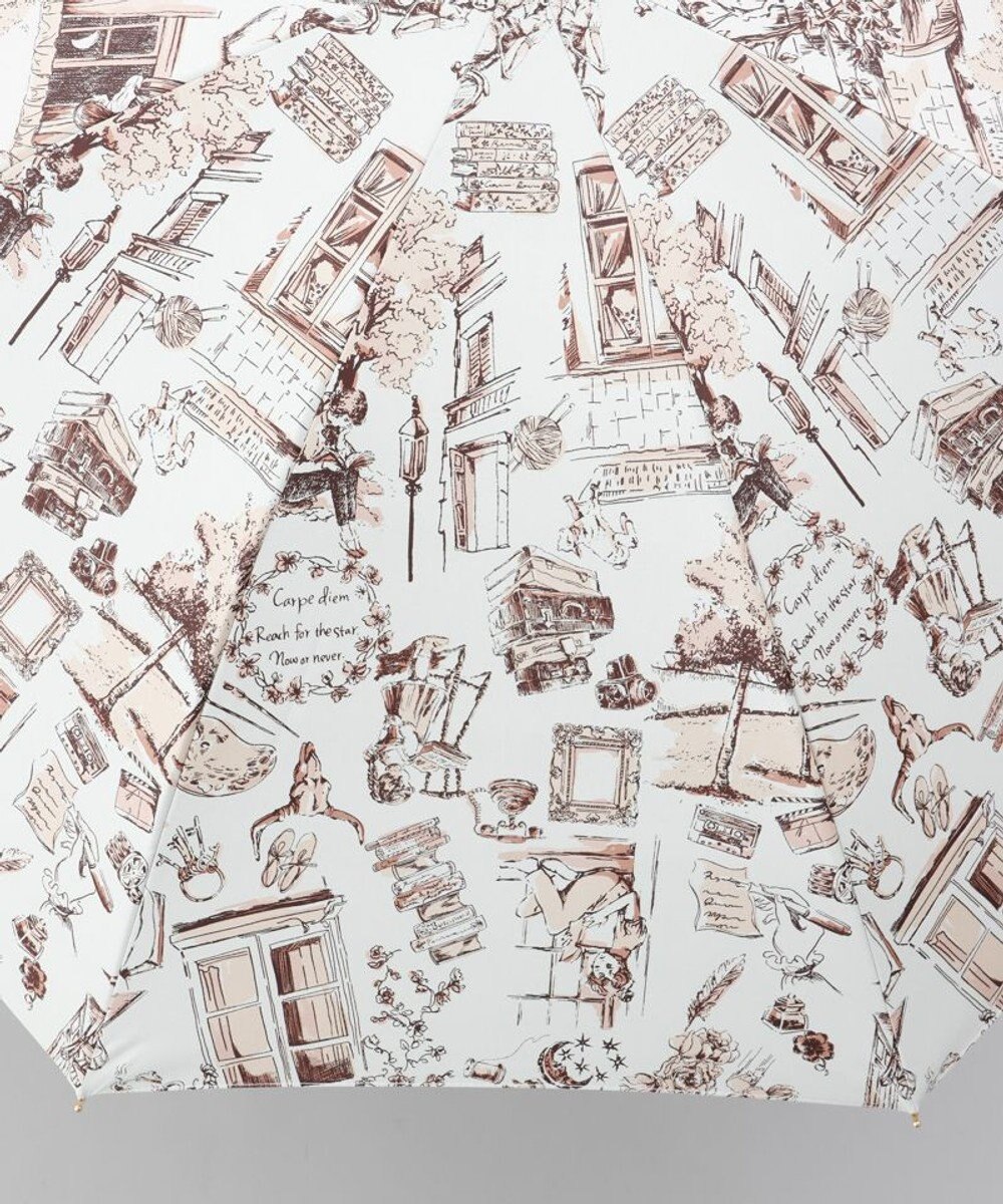 AURORA 【 Beaurance （ビューランス）】サマーシールド プリント夢が棲む場所　晴雨兼用傘（長傘） 