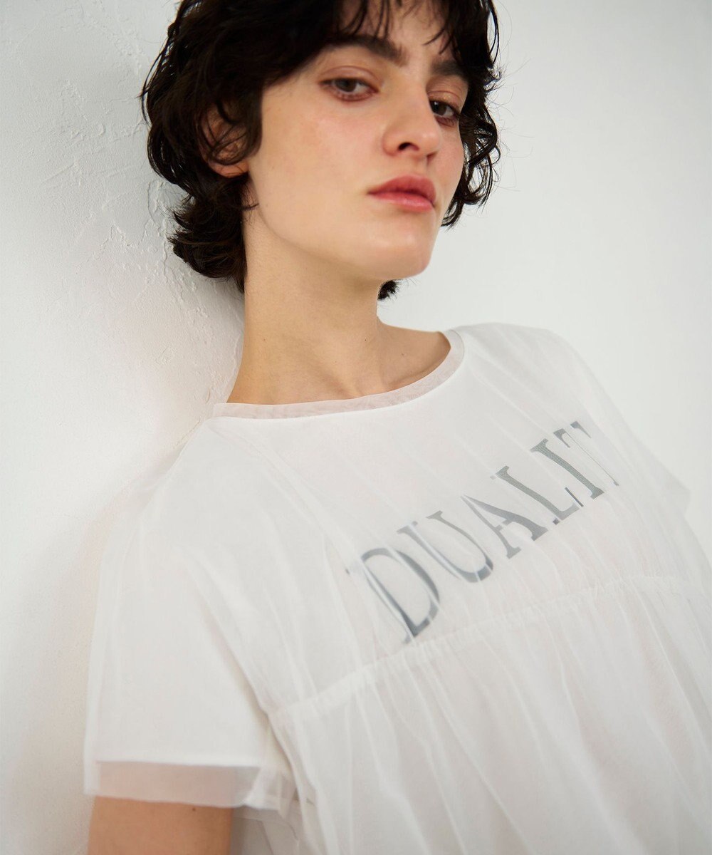 GRACE CONTINENTAL チュールレイヤードトップ 