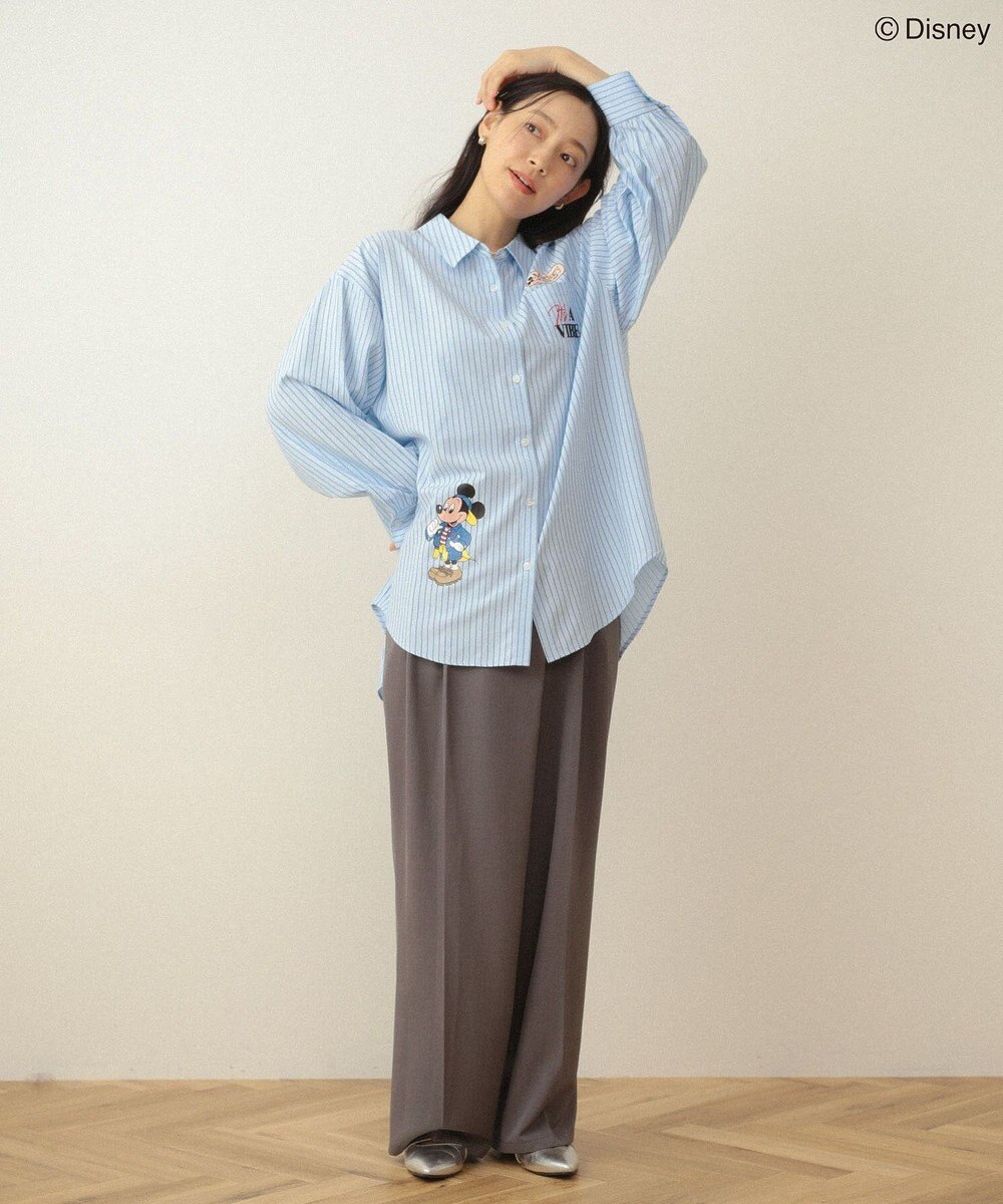 Green Parks ミッキー＆フレンズ／オーバーサイズシャツ 