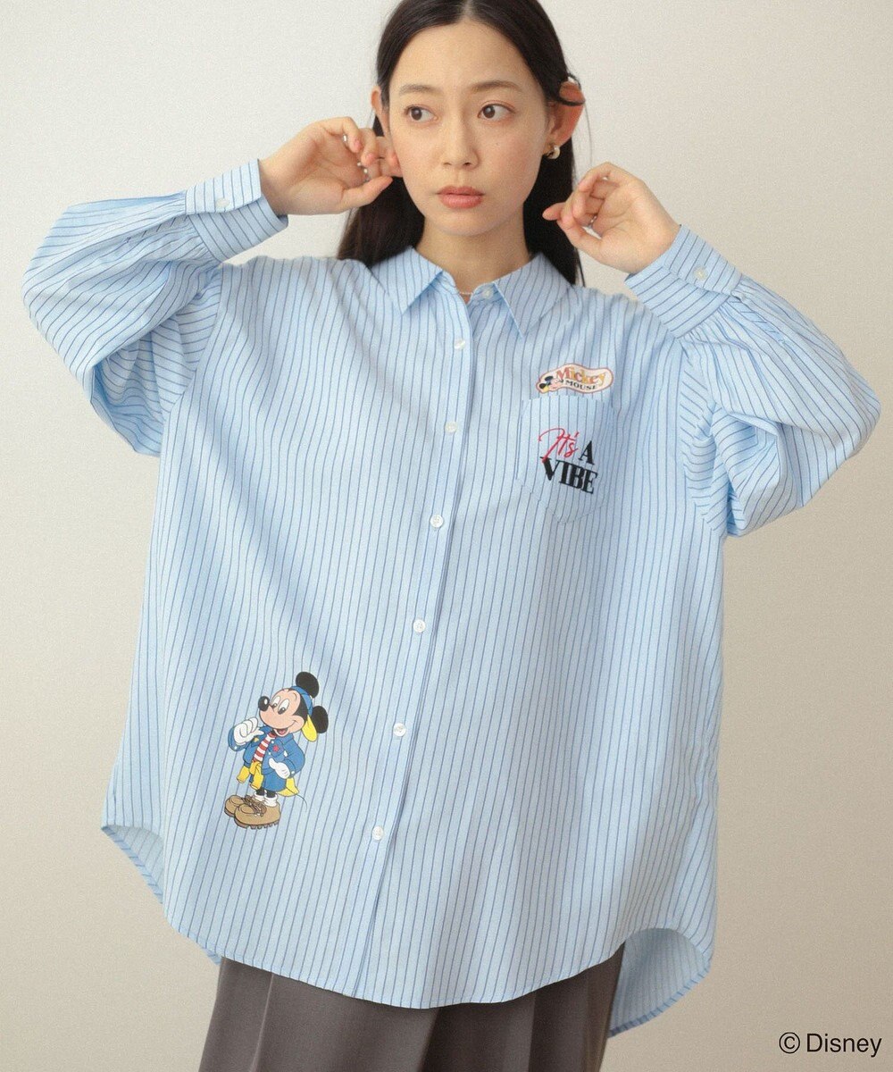 Green Parks ミッキー＆フレンズ／オーバーサイズシャツ 