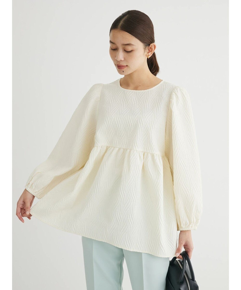 Green Parks ・ＥＬＥＮＣＡＲＥ　ＤＵＥ　フクレジャカードブラウス 