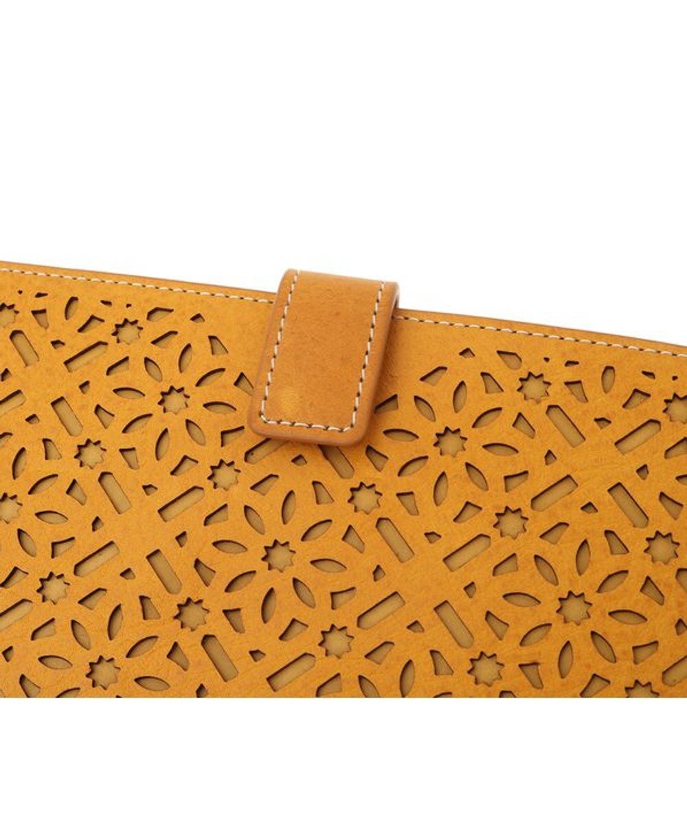 genten ダイヤカットワーク　マチなし長財布 