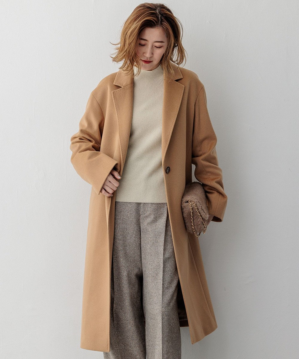 ウールカシミヤビーバー チェスターコート / 23区 L | ファッション ウールカシミヤビーバー チェスターコート / 23区 L | ファッション