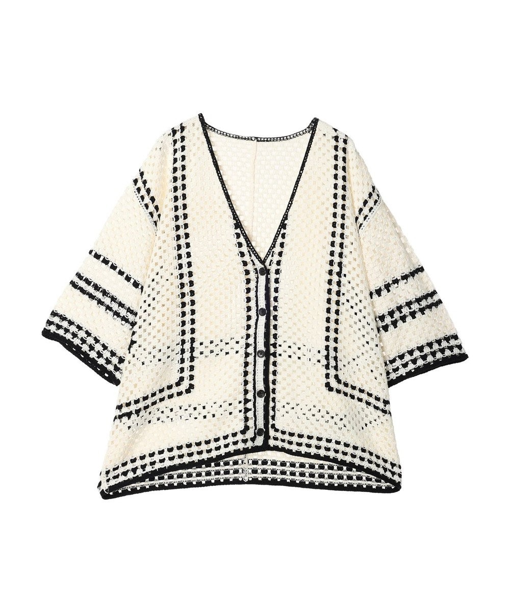 AMERICAN HOLIC クロシェ半袖カーディガン 