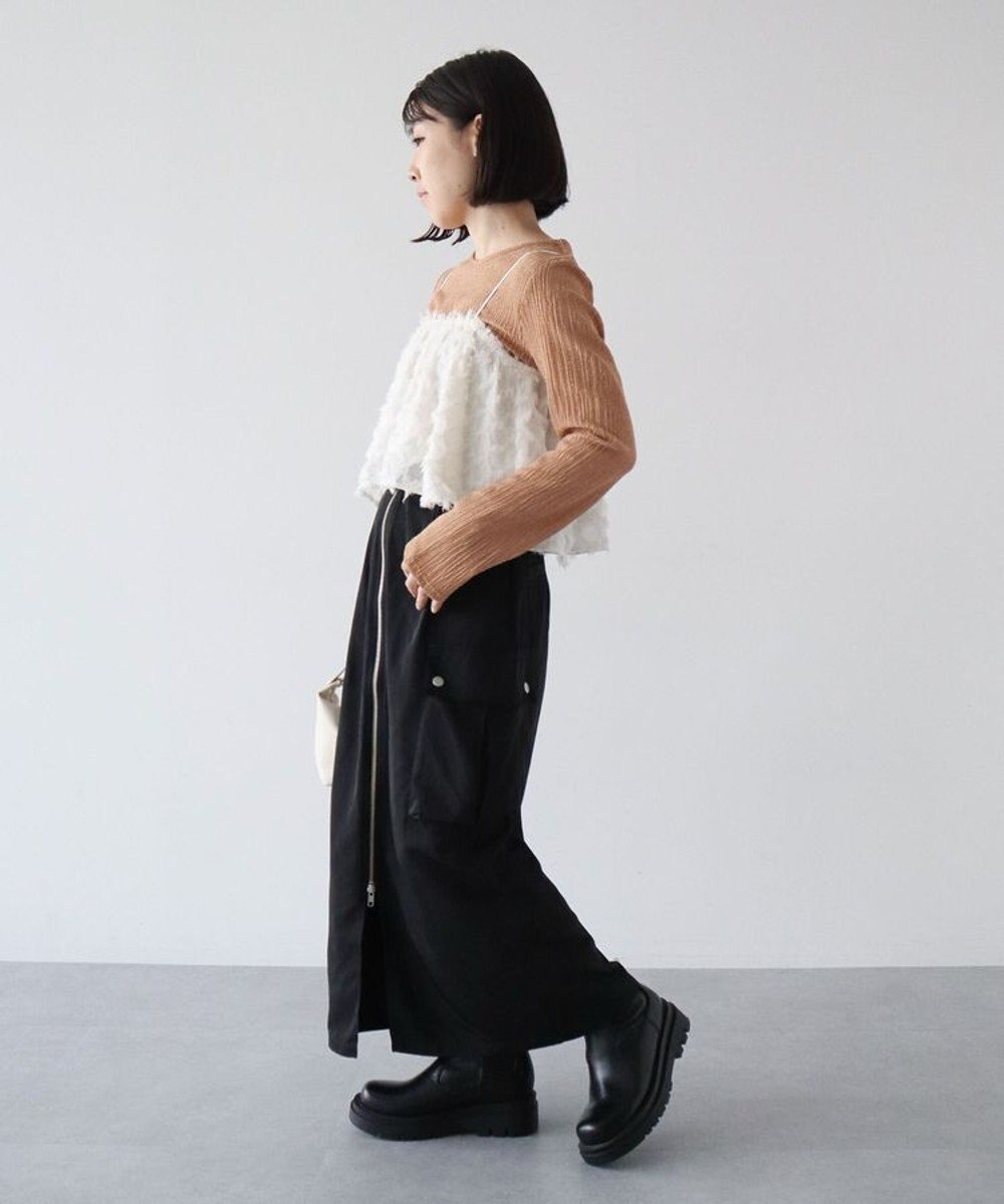 Green Parks ・ＥＬＥＮＣＡＲＥ　ＤＵＥフリンジジャカードビスチェ 