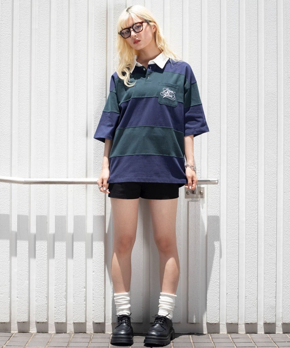 WEGO 【ユニセックス着用ITEM】ナンバリングラガーシャツ 