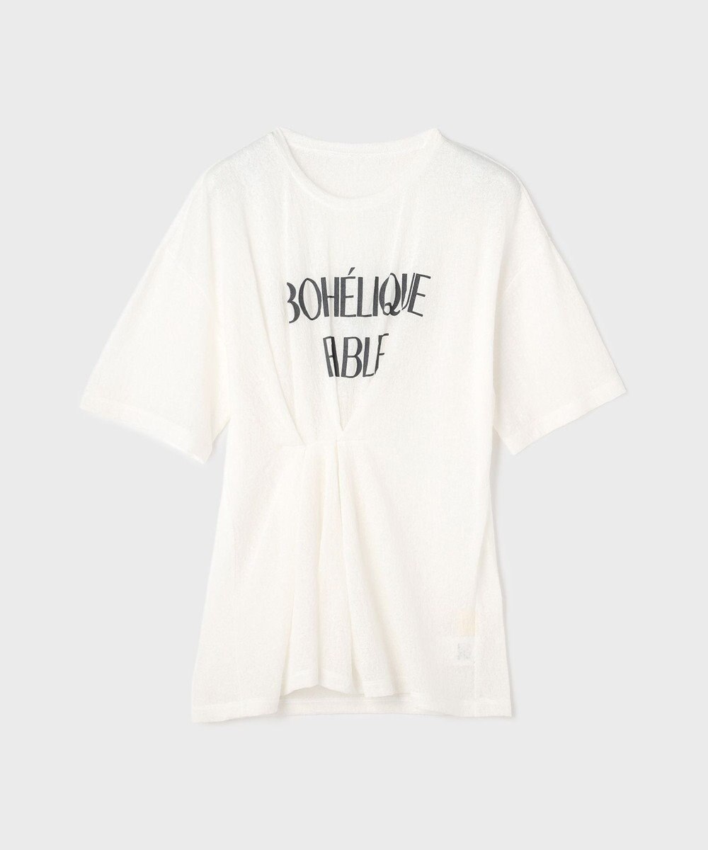 GRACE CONTINENTAL タックロゴTシャツ 