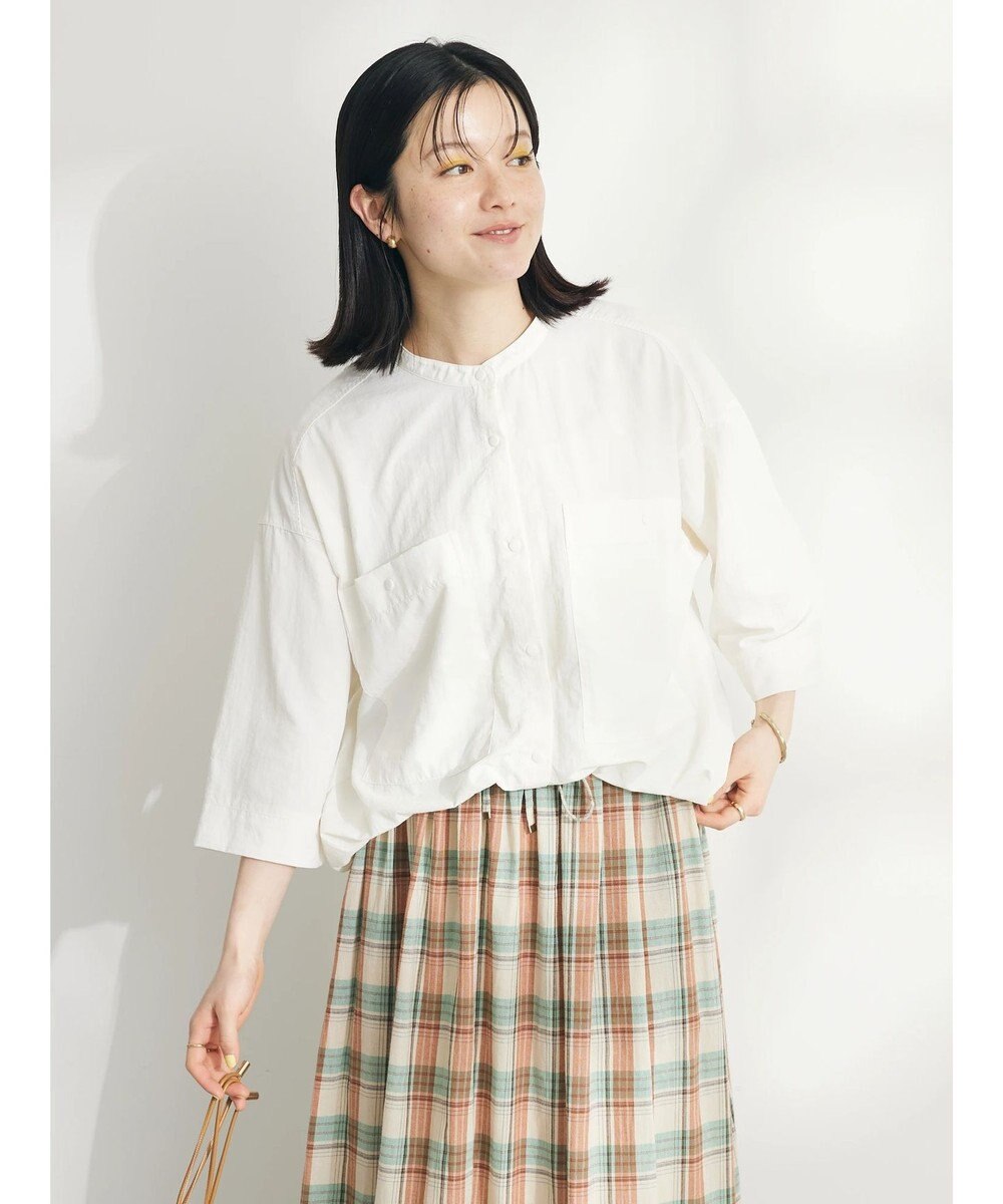 CRAFT STANDARD BOUTIQUE ＢＩＧポケットナイロンブラウス 