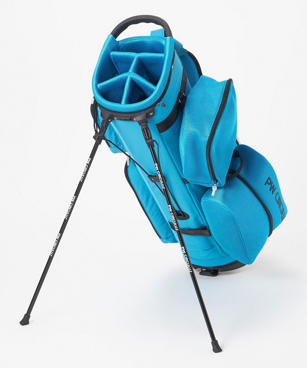 PW CIRCULUS 【UNISEX】デタッチャブル キャディバッグ シボ感のあるナイロンワッシャー素材 