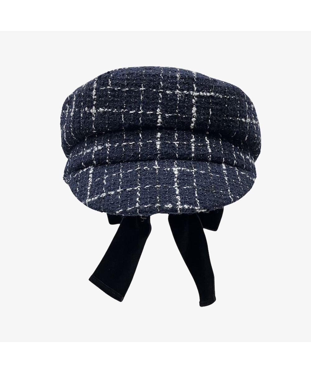 林八百吉商店 un chapeau ツイードマリンリボンキャス 