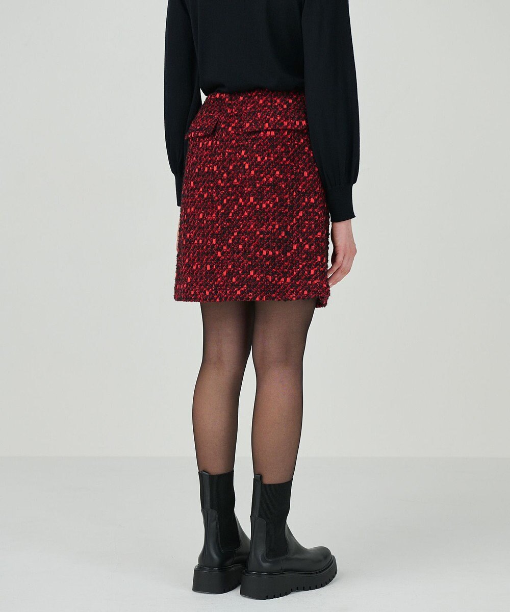 GRACE CONTINENTAL リボンヤーンツイードスカート 