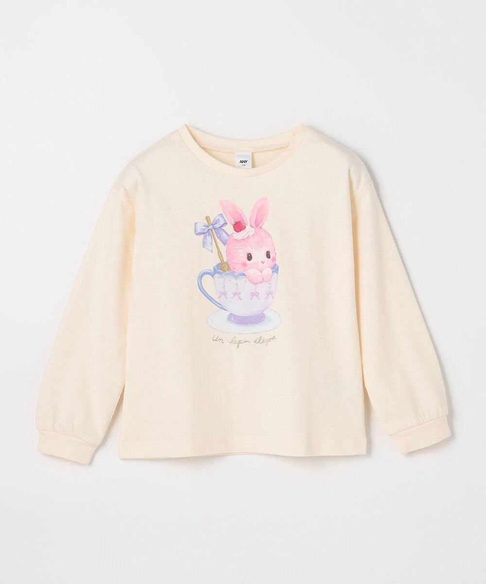ANY KIDS アニマルモチーフ長袖Tシャツ 