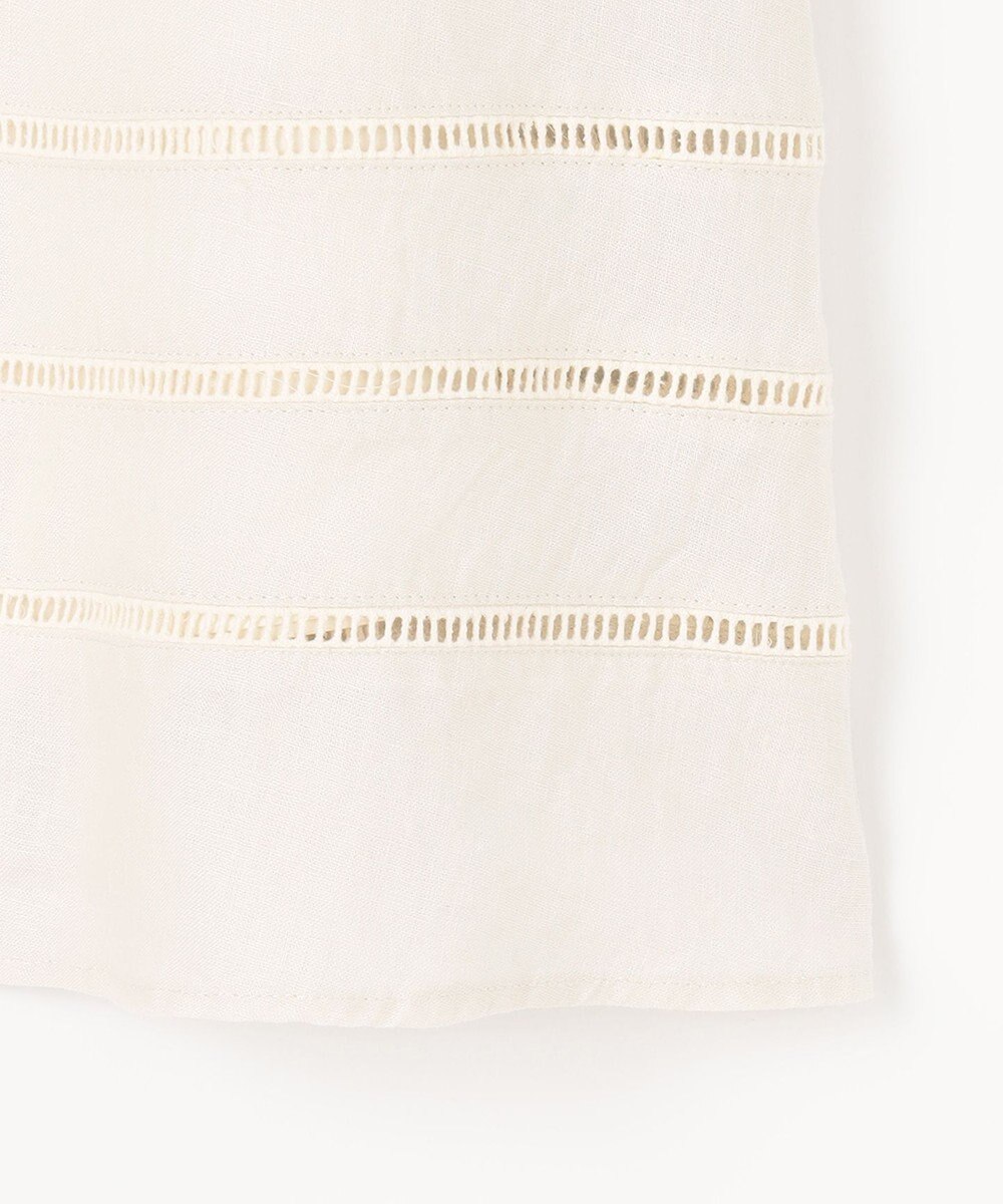 自由区 【XSサイズ～/洗える/セット可】エンブロイダリーリネン フレアスカート 