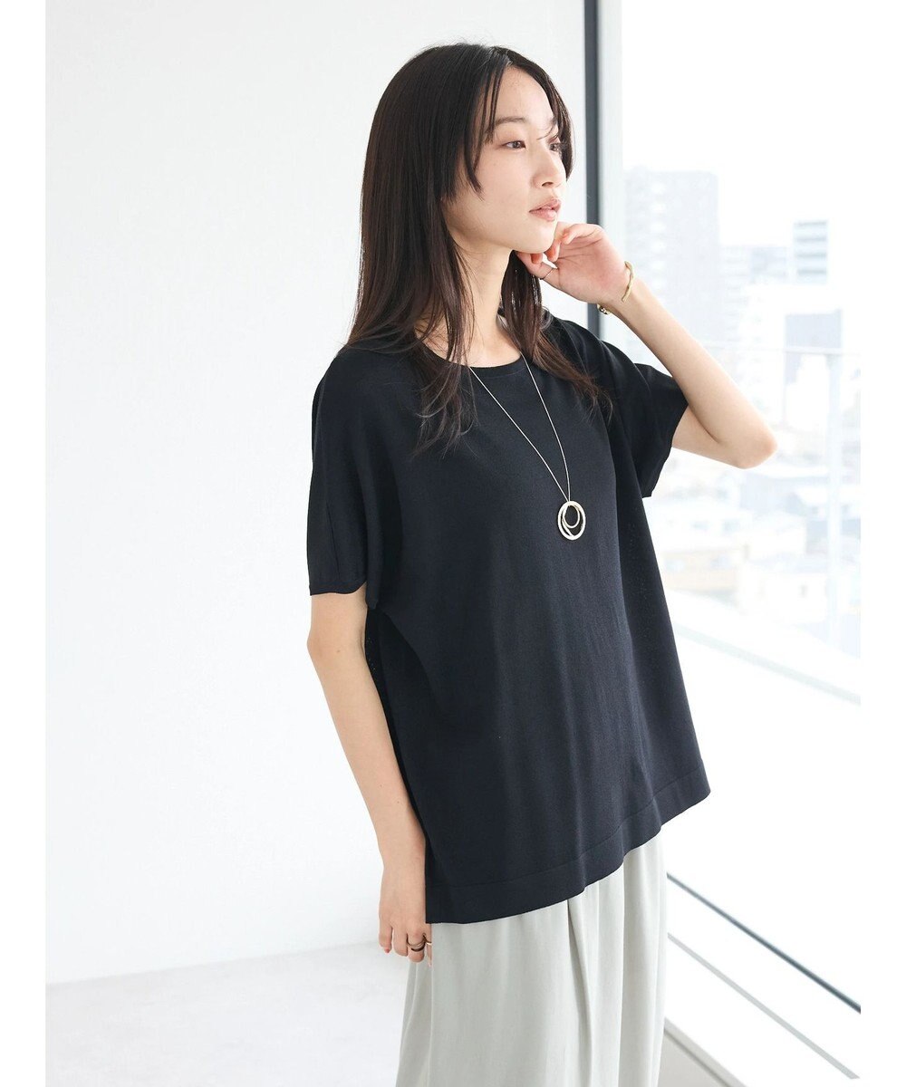 CRAFT STANDARD BOUTIQUE UVカット/接触冷感/洗える/ 半袖ニットプルオーバー 