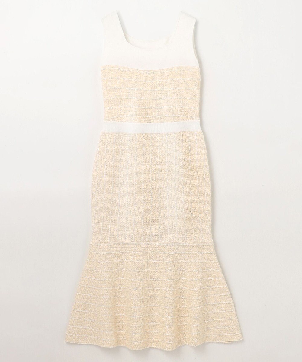 GRACE CONTINENTAL ツイードマーメイドニットワンピース 