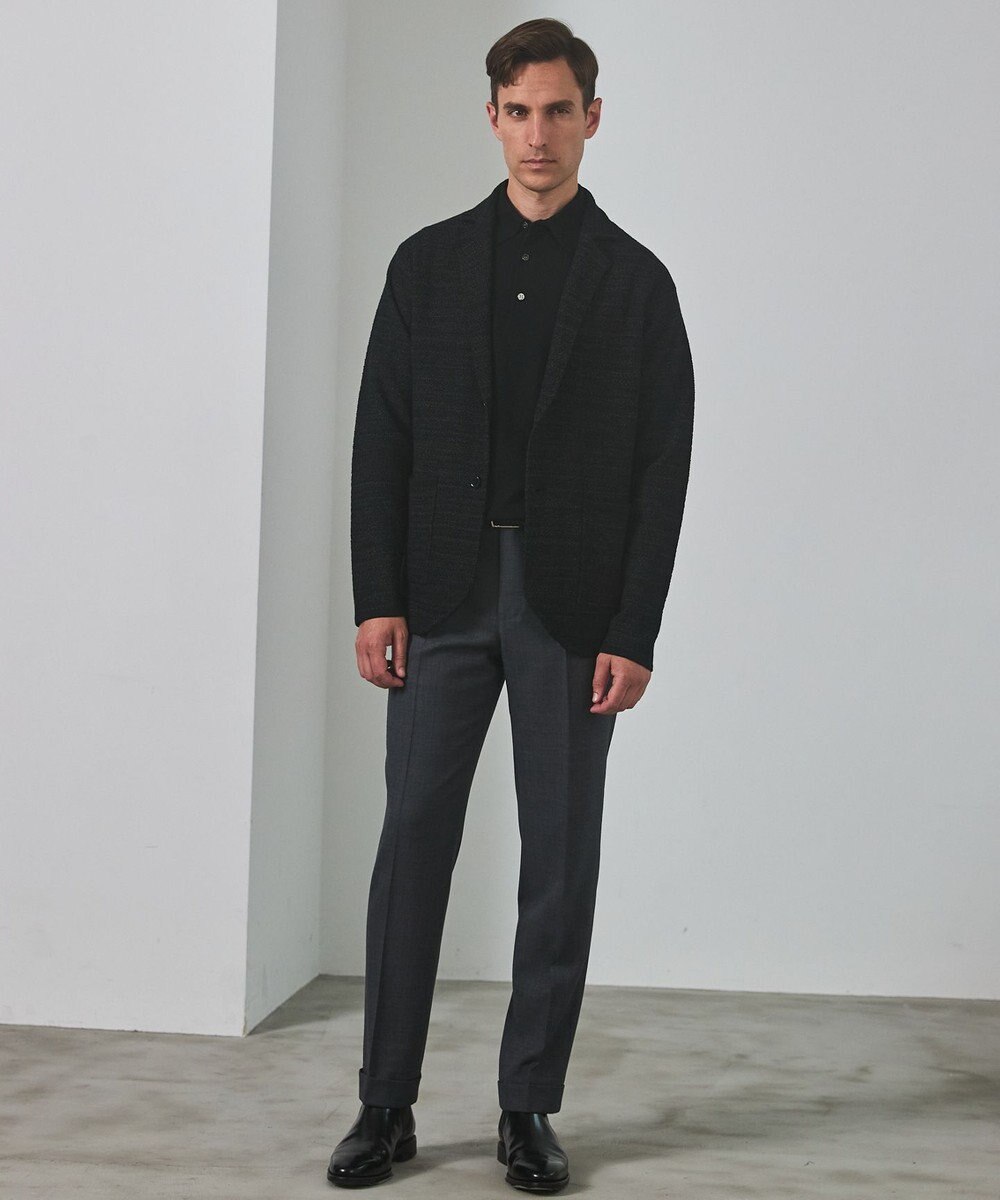 GOTAIRIKU テーラード設計【洗える】ニット カーディガンジャケット 