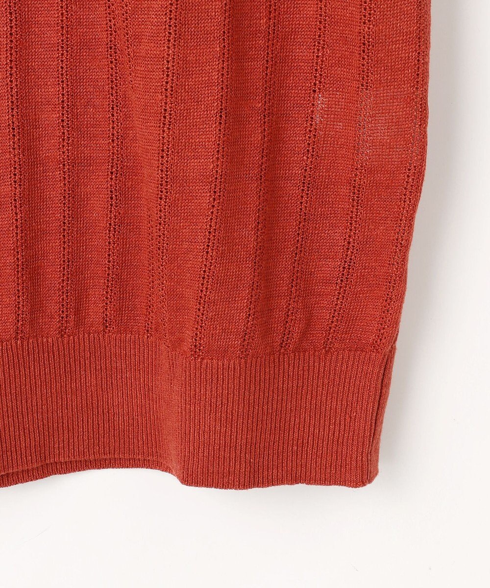 JOSEPH ABBOUD 【清涼感/洗えるリネン】フランドルリネン ニットポロ 