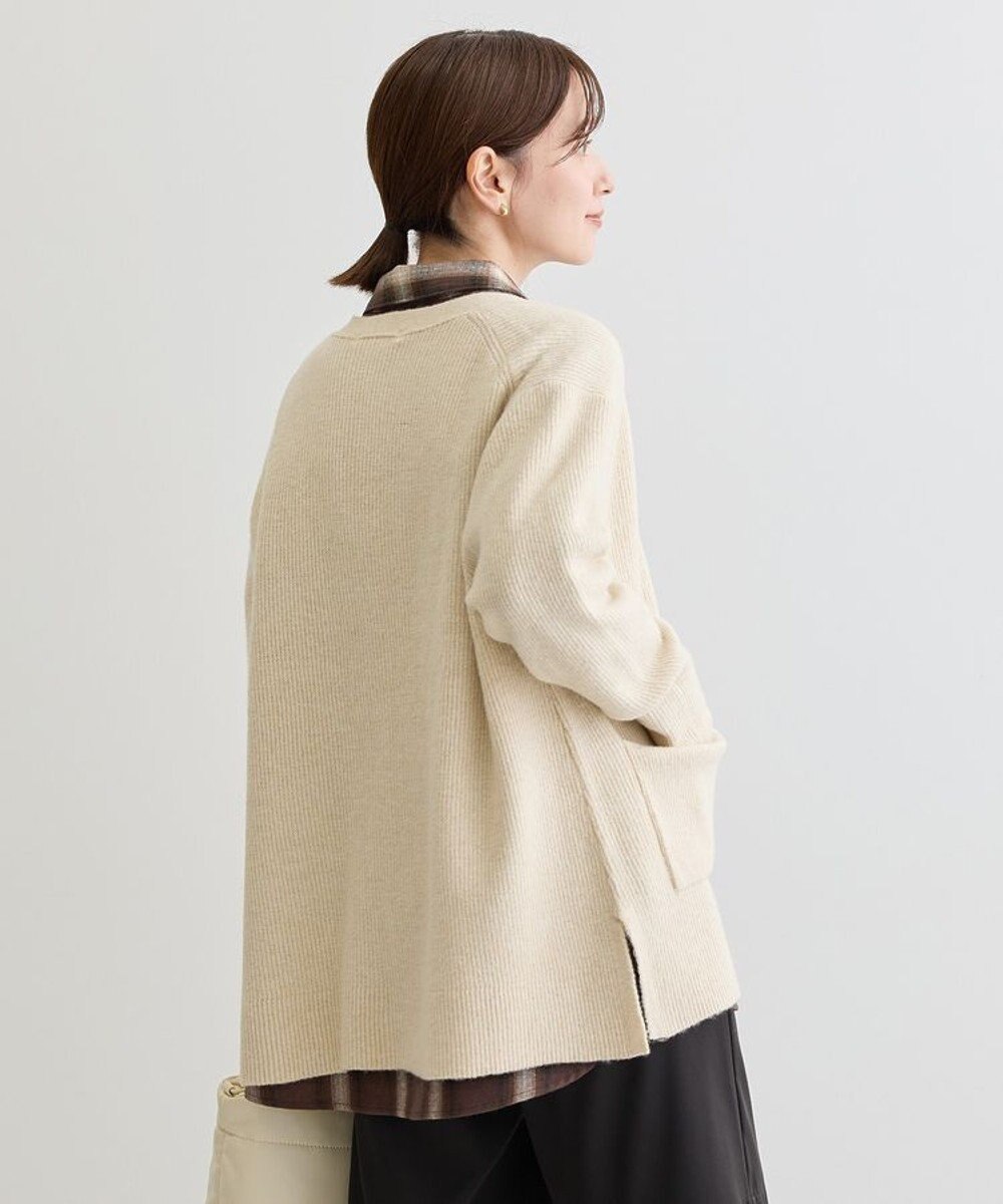 Green Parks Ｖネック畦編みニットカーディガン 