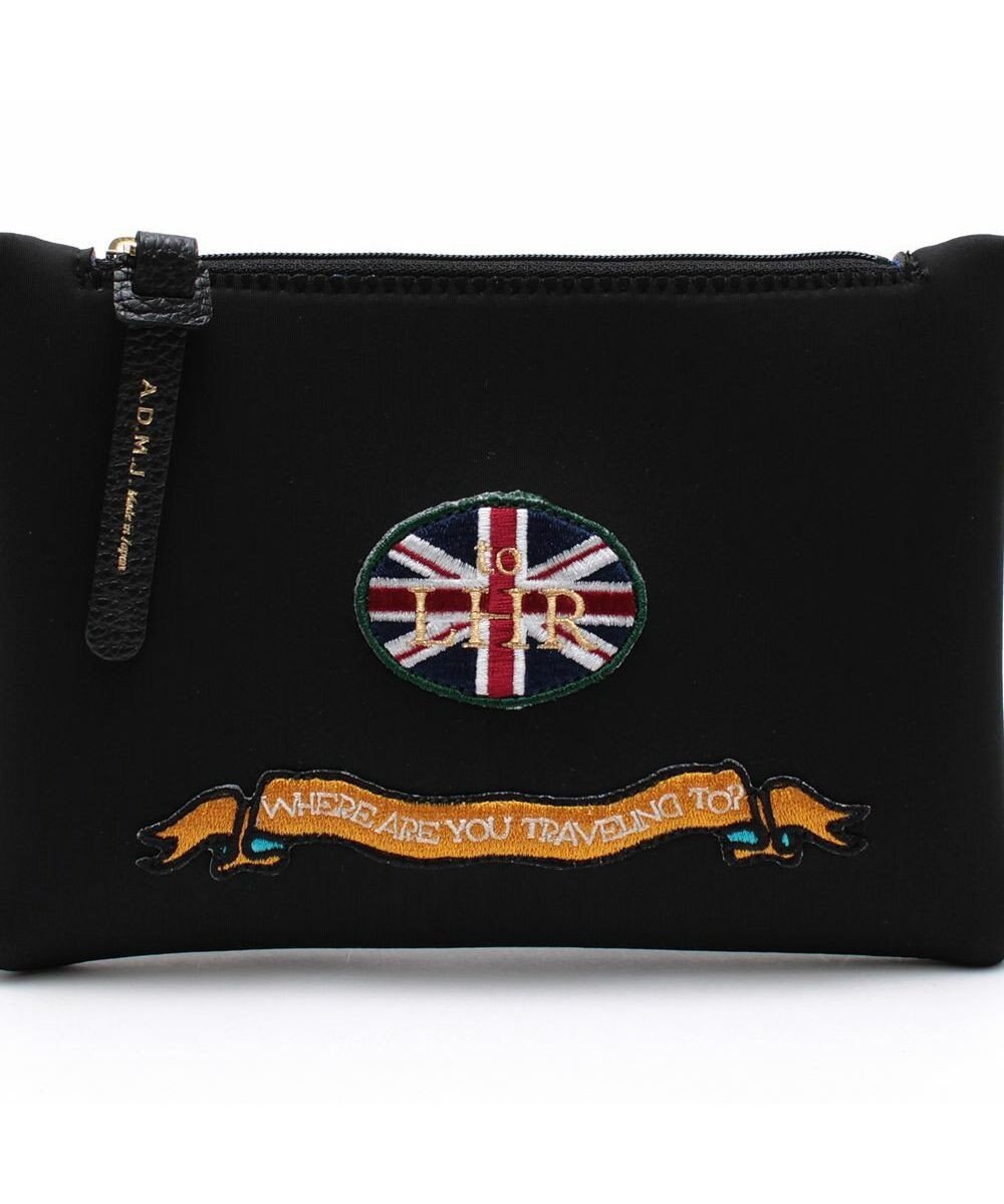 A.D.M.J. 【魔法の様に軽い】マジックライト/コード刺しゅうフラットポーチ2セット(S・LL) 