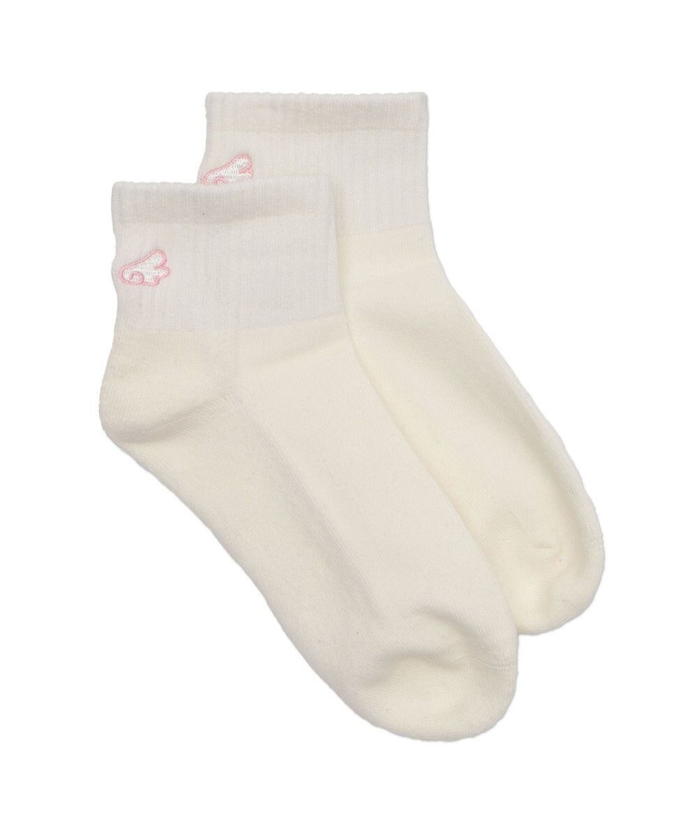 WEGO バック刺繍アンクルパイルソックス 