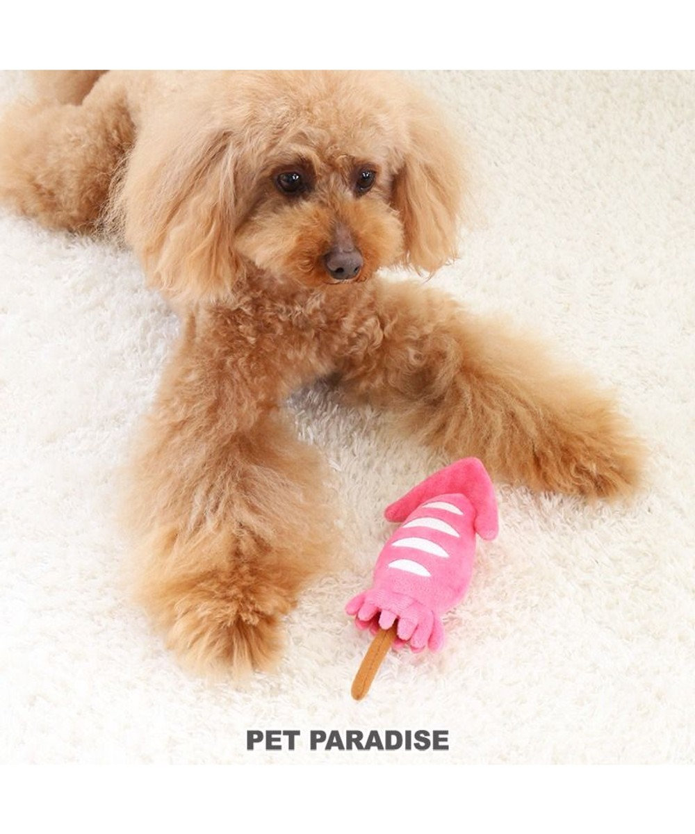 PET PARADISE ペットパラダイス 犬 おもちゃ 焼きイカ ピンク（淡）
