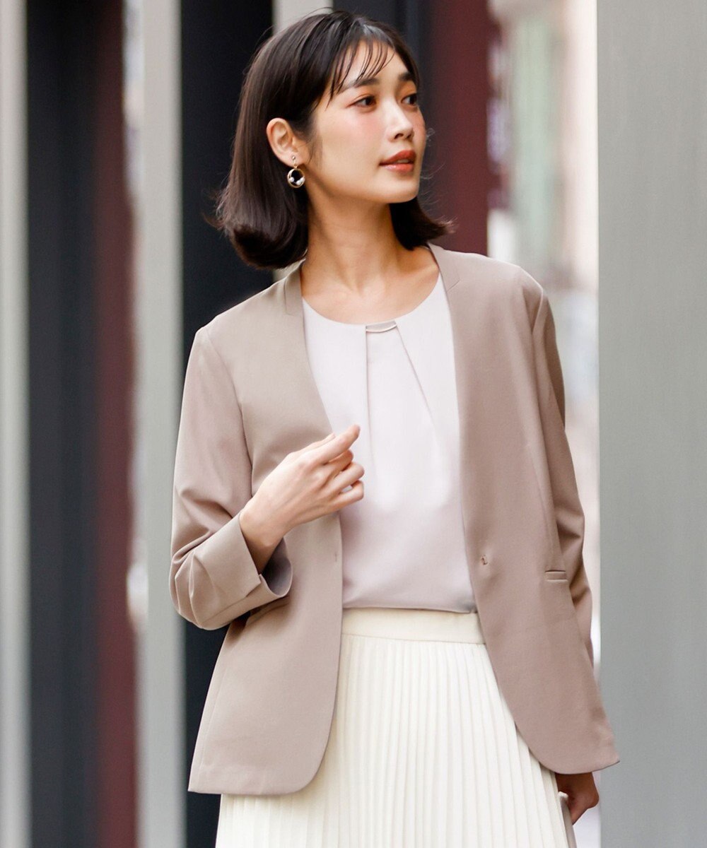 ANY SIS スマートビューティストレッチカラーレス ジャケット 