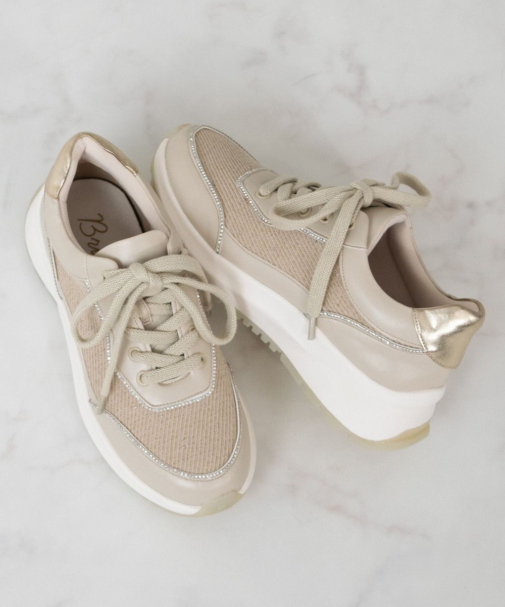 Bridget Birkin 【Bridget Birkin】ビジューレーンコンビスニーカー 