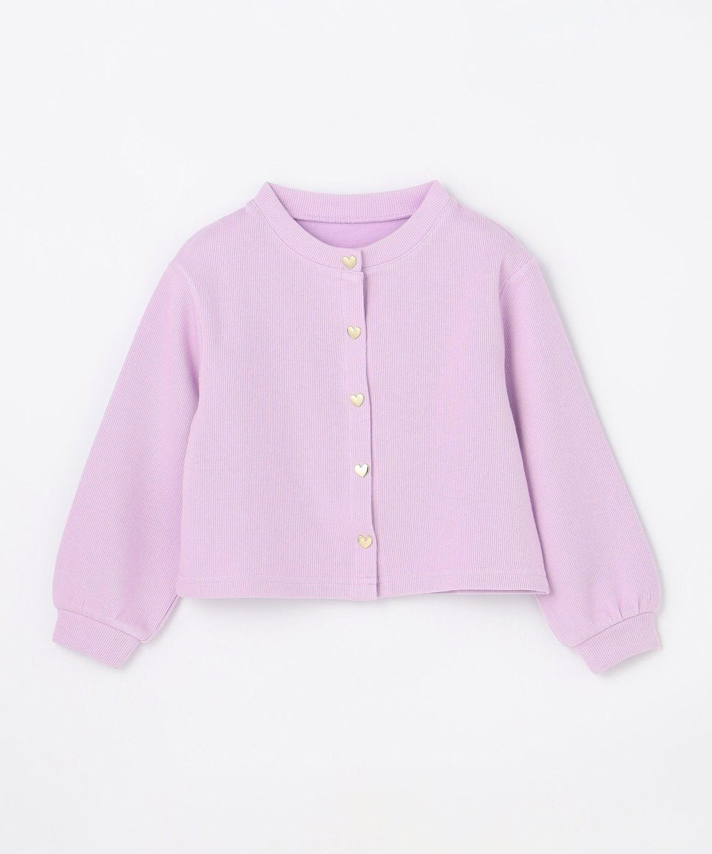ANY KIDS 【洗濯機可能】スナップボタン カーディガン 