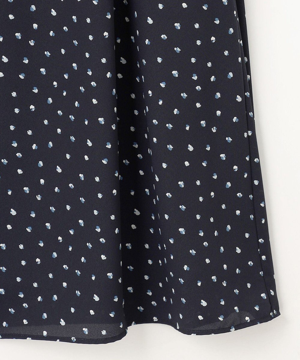 J.PRESS LADIES S 【洗える】ドット フラワープリント ワンピース 