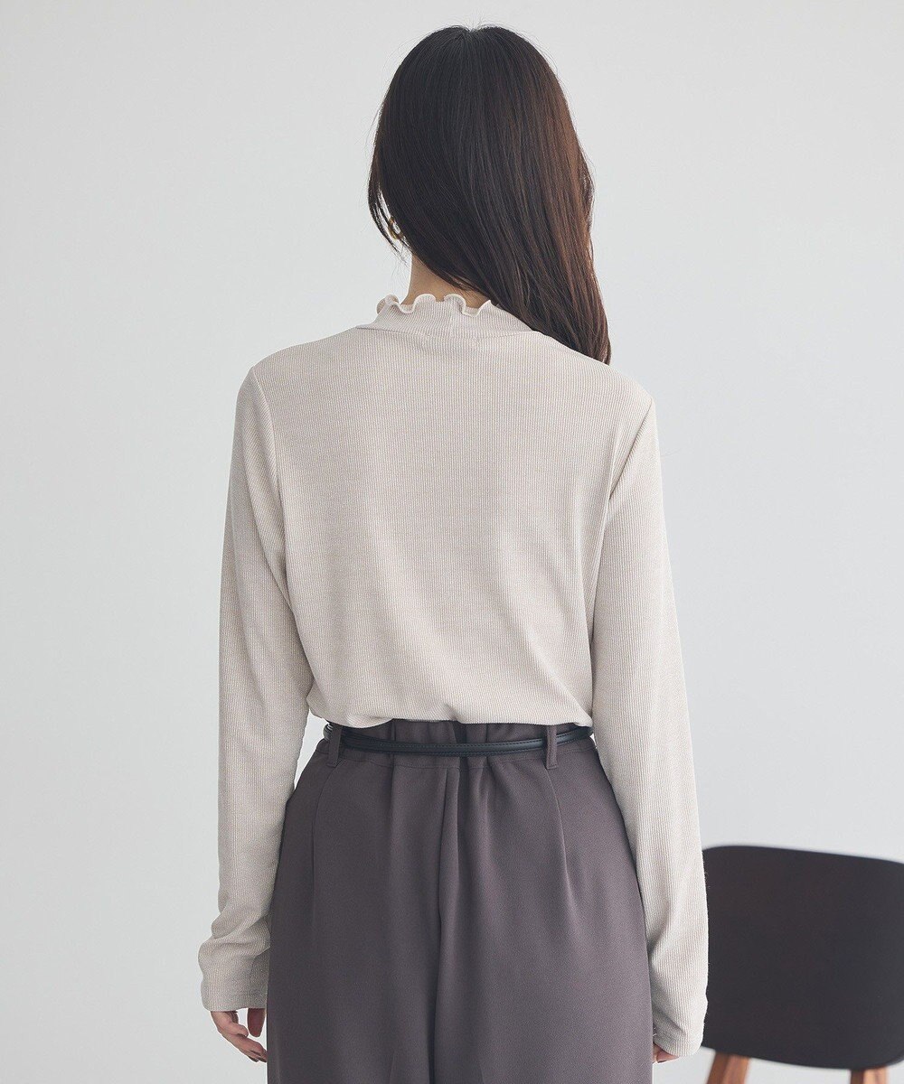 earth music&ecology ラメテレコハイネックプルオーバー 