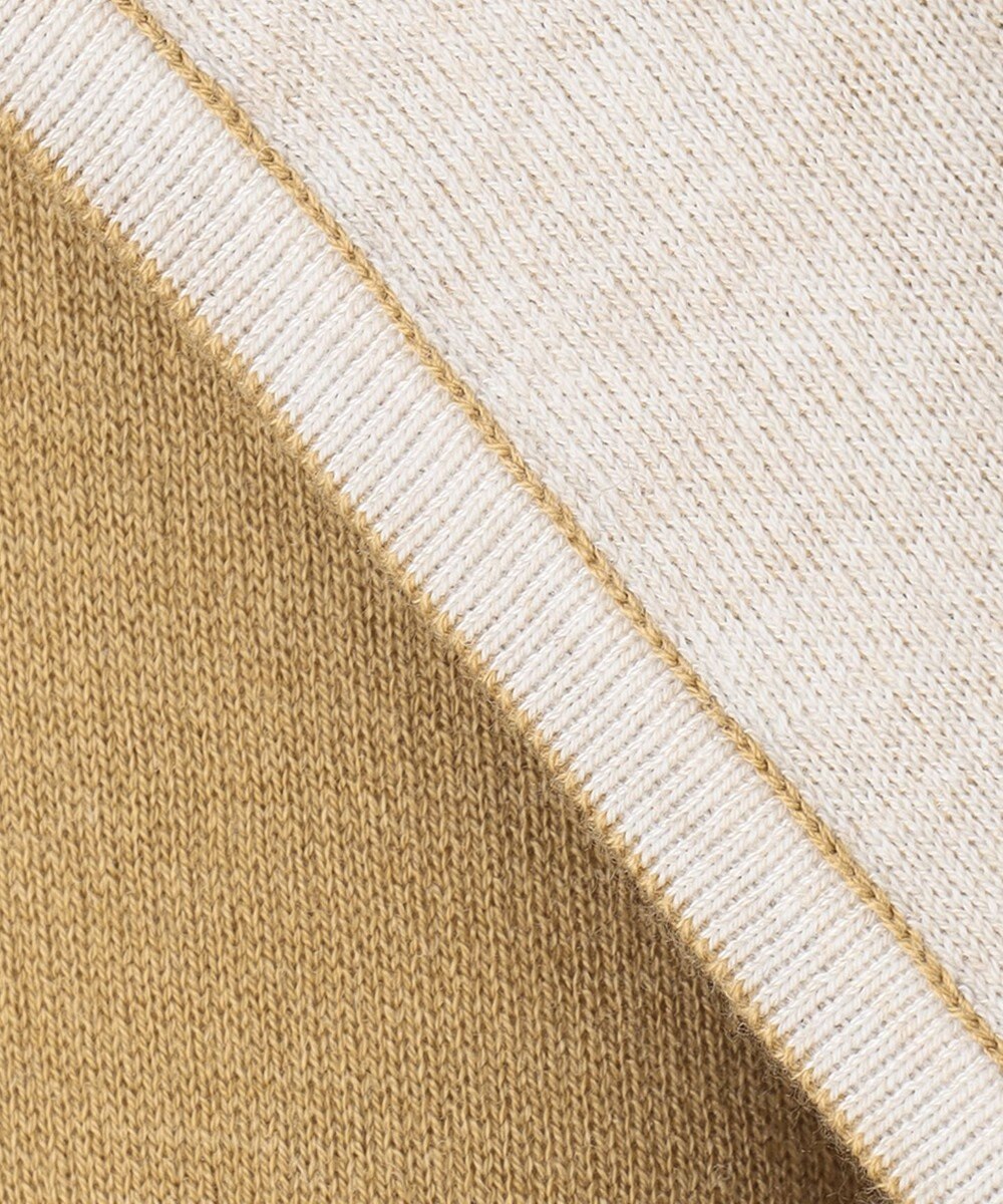 自由区 【洗える】リバーシブルニットジレ 