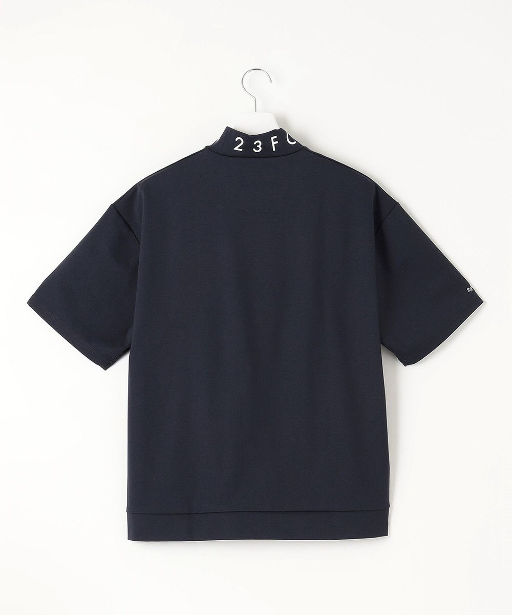 23区GOLF 【23Fondation/MEN】【UVケア】衿ロゴ モックネックシャツ 