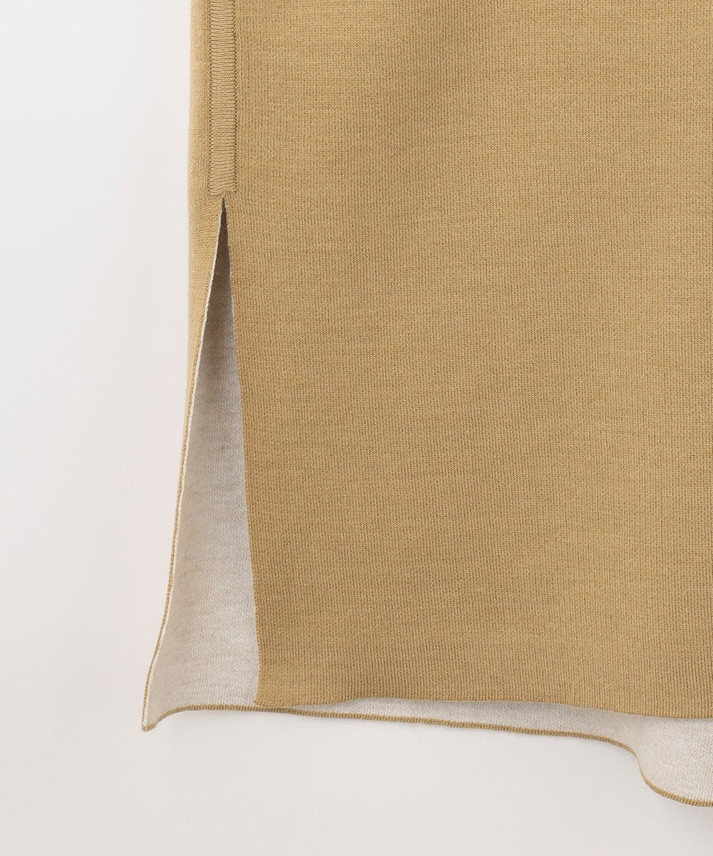 自由区 【洗える】リバーシブルニットジレ 