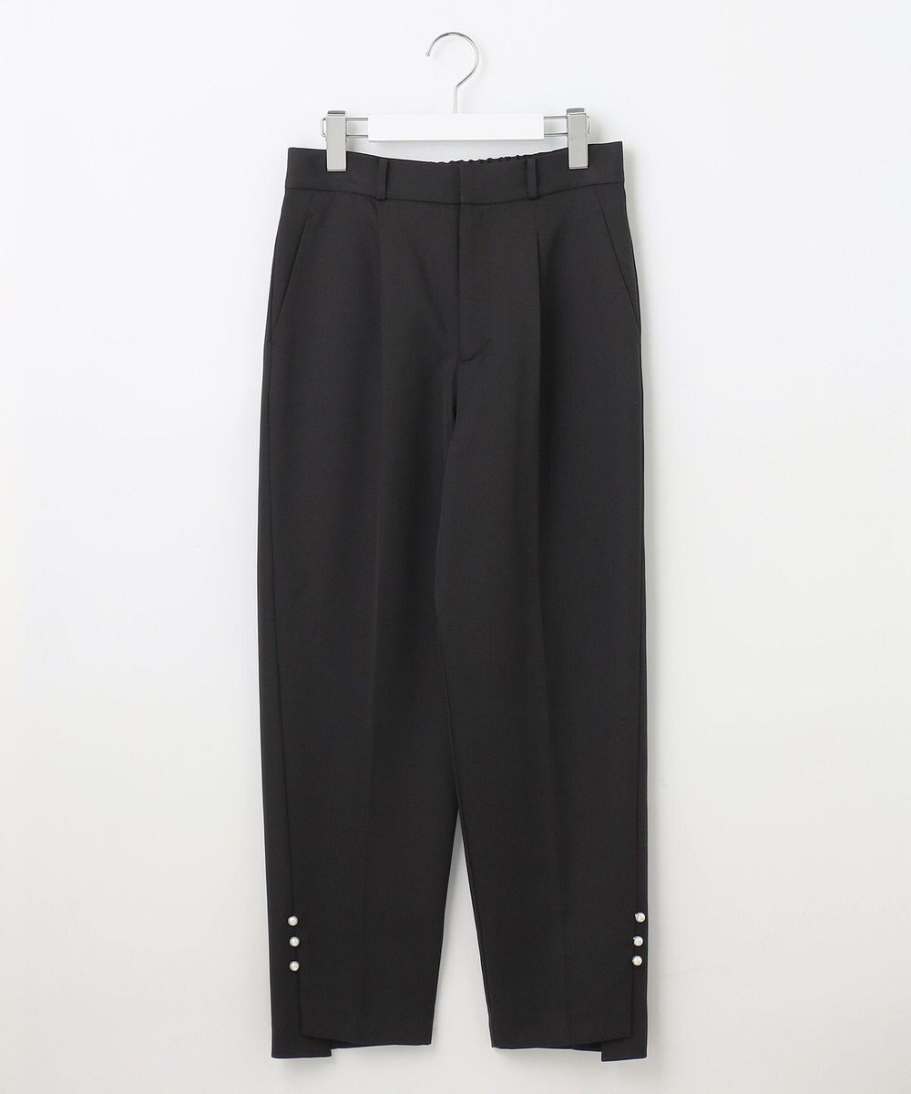 Feroux 【洗える】パールポイントテーパード パンツ 